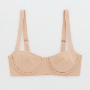 aerie Beige Balconette Underwire Bra smoothez seamless unlined bra